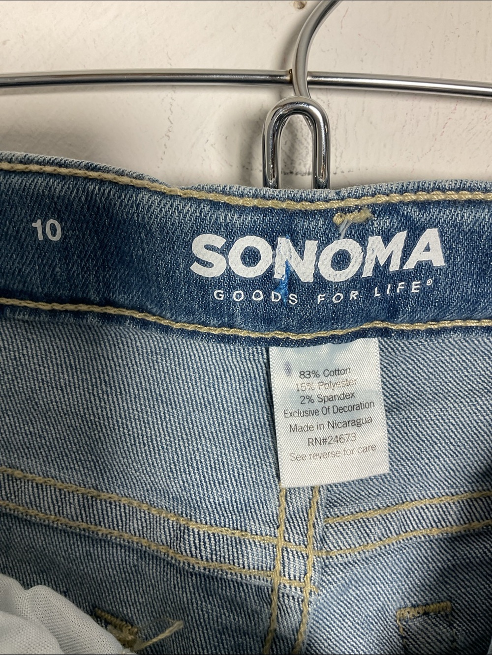 Sonoma Goods for Life Everyday Jean Straight Leg Size 10(Boys) Med Wash NWT - Picture 6 of 7